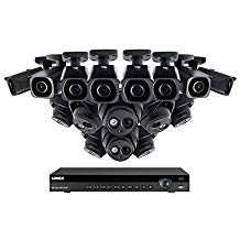 lorex 16 channel camera system with 8 audio turret cameras and 8 bullet cameras