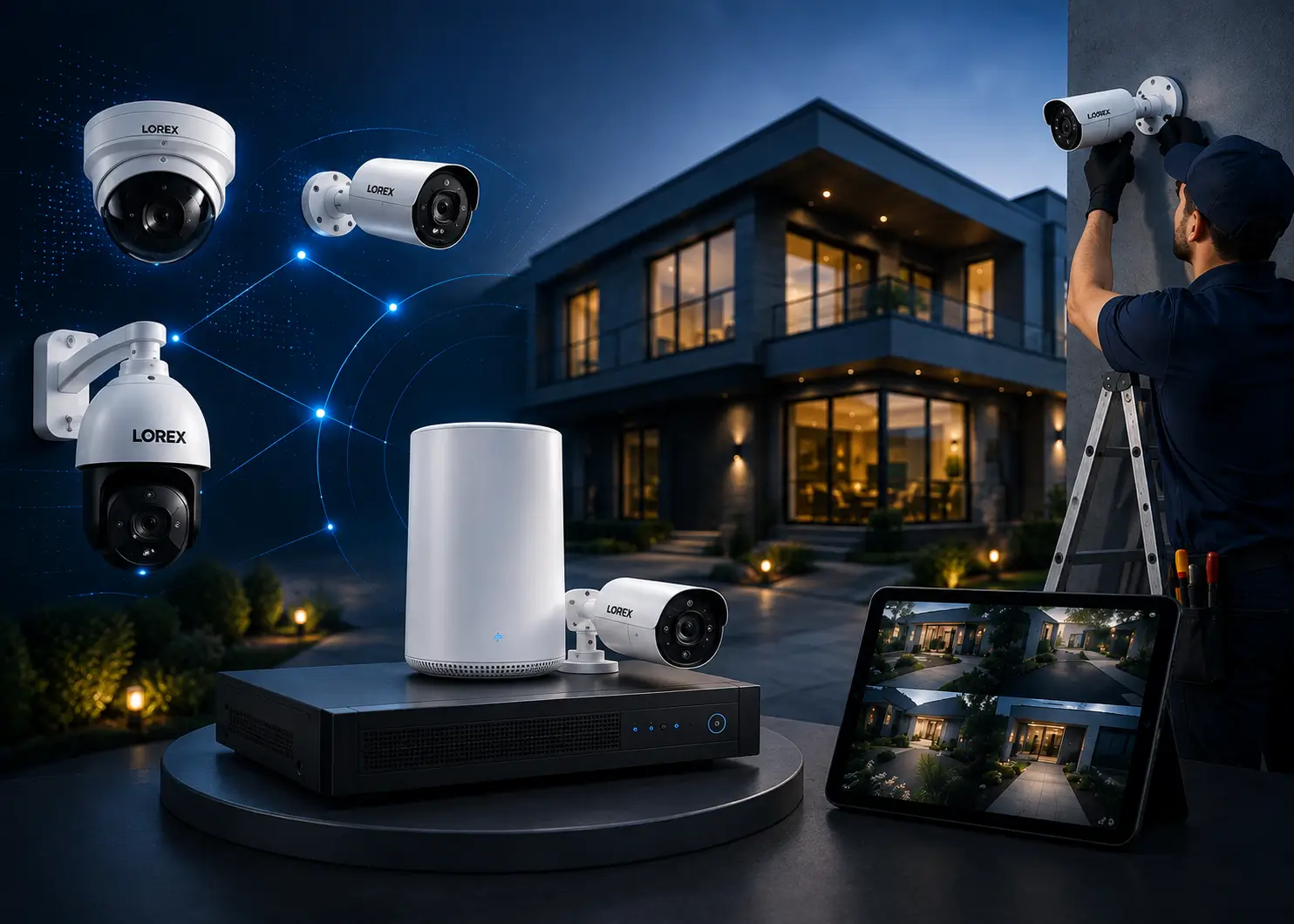 lorex camera mounting