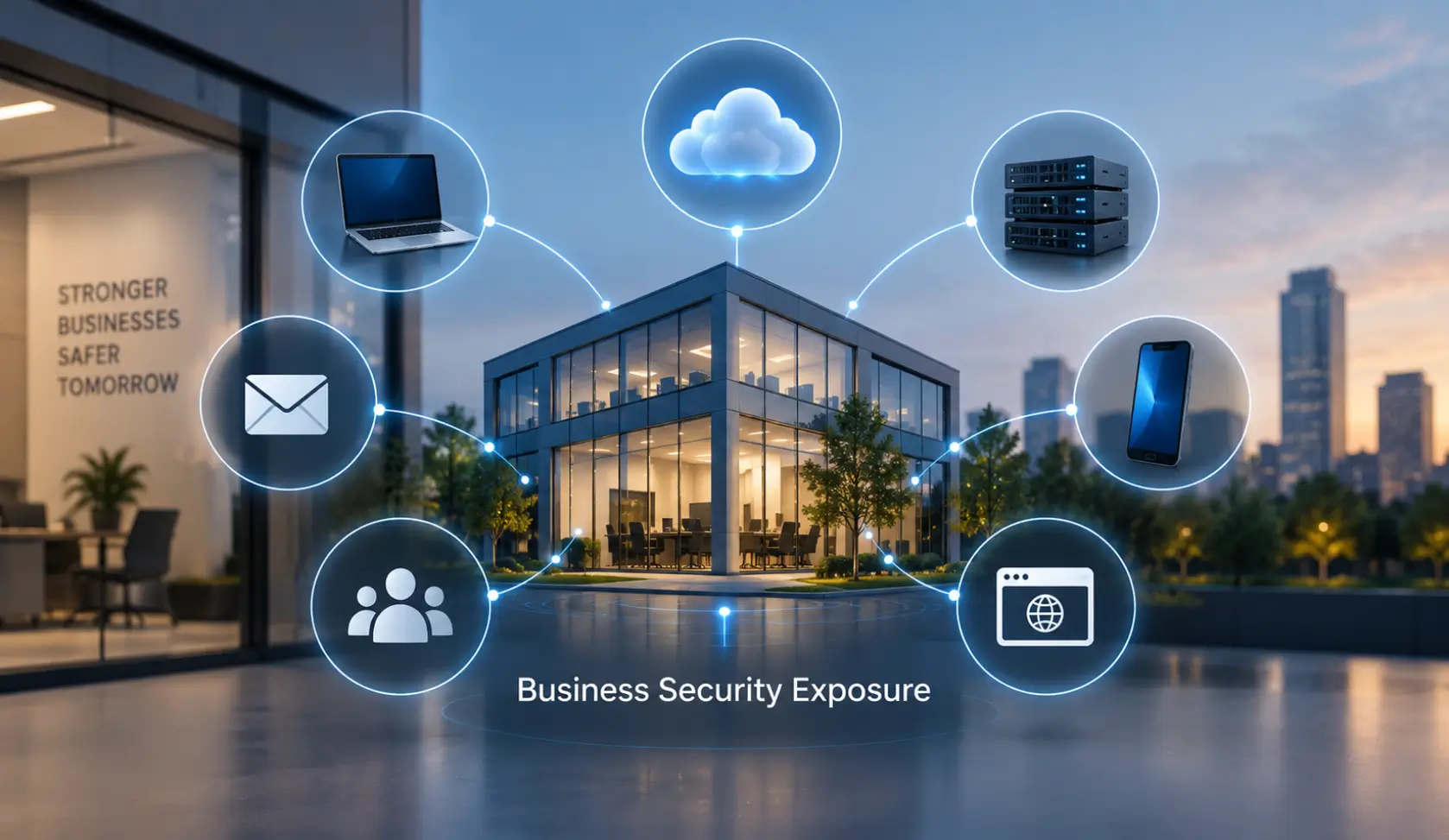 Business network with multiple security exposure points