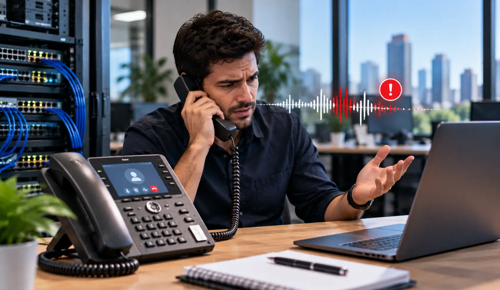Business VoIP call troubleshooting for choppy call quality