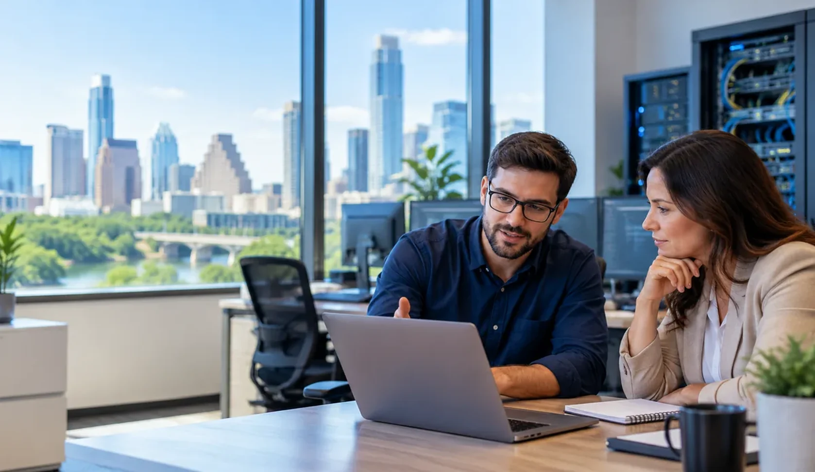 Managed IT services team supporting an Austin business